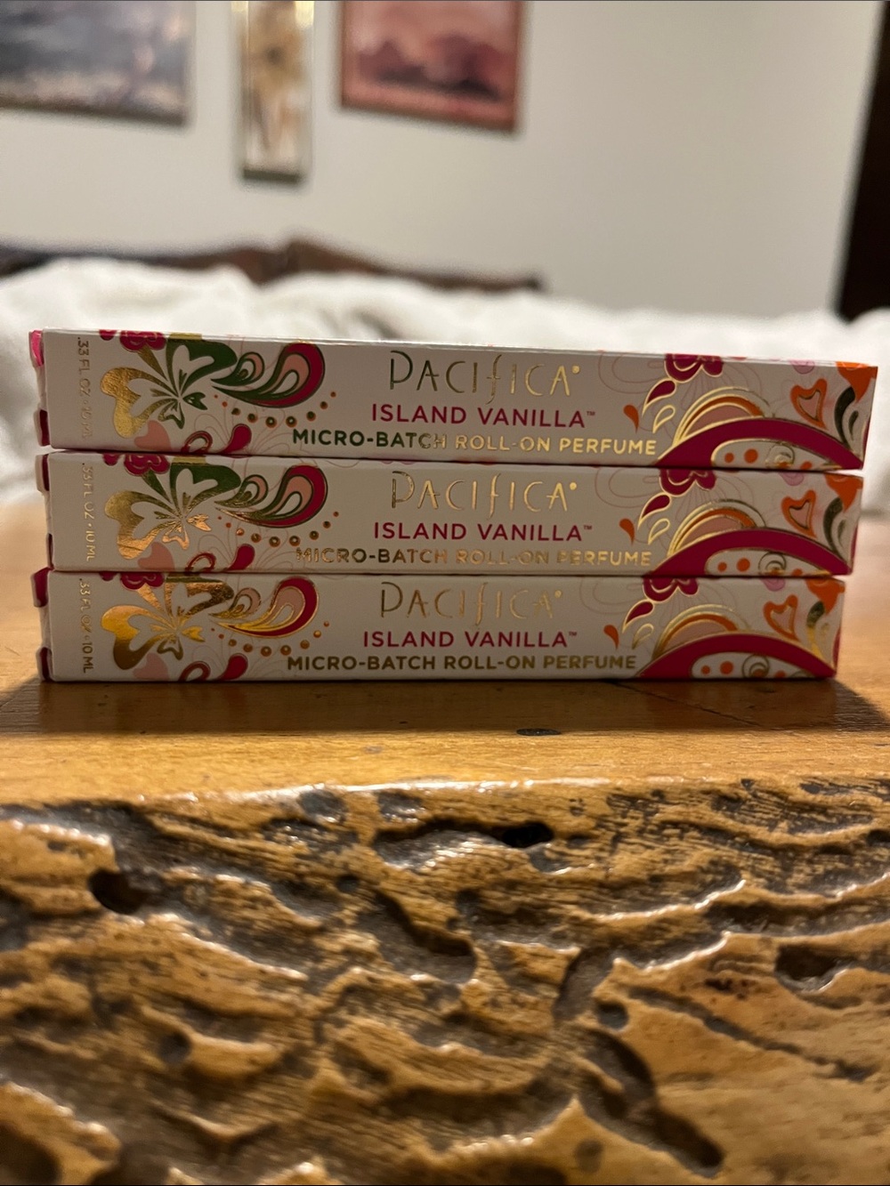 Pacifica Island Vanilla .33 oz Vegan Perfume Roller New In Box **DISCONTINUED**